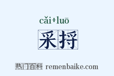 采捋是什么意思的图片